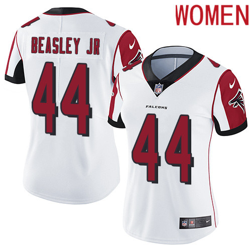 2019 Women Atlanta Falcons #44 Beasley Jr white Nike Vapor Untouchable Limited NFL Jersey->women nfl jersey->Women Jersey